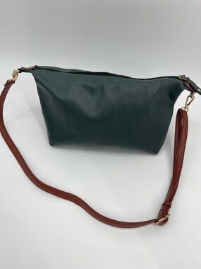Green & Brown Shoulder Bag Dark Academia Modern Granola Grunge Earthy Retro 80s